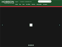 Tablet Screenshot of hobsonproperty.co.uk